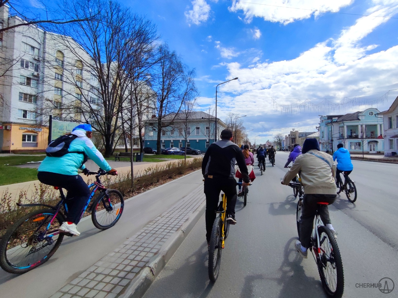 Всемирный день велосипеда. Город Череповец