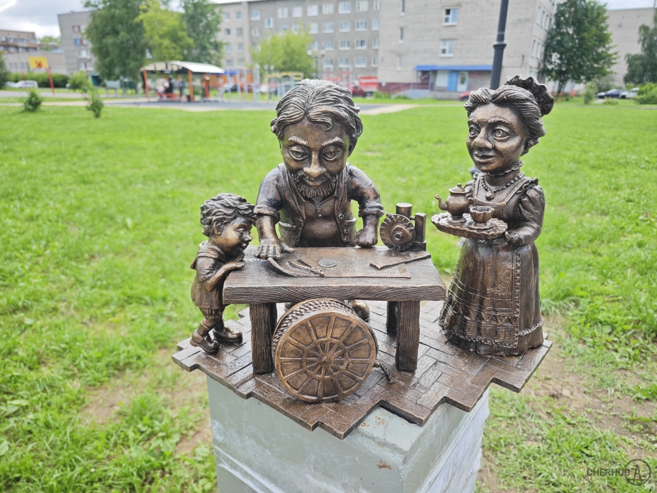 Купчик, Череповец, Северный район, сквер Солнечный.