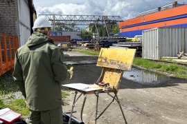 Пленэр VIII всероссийского арт-фестиваля "Время вперёд", город Череповец