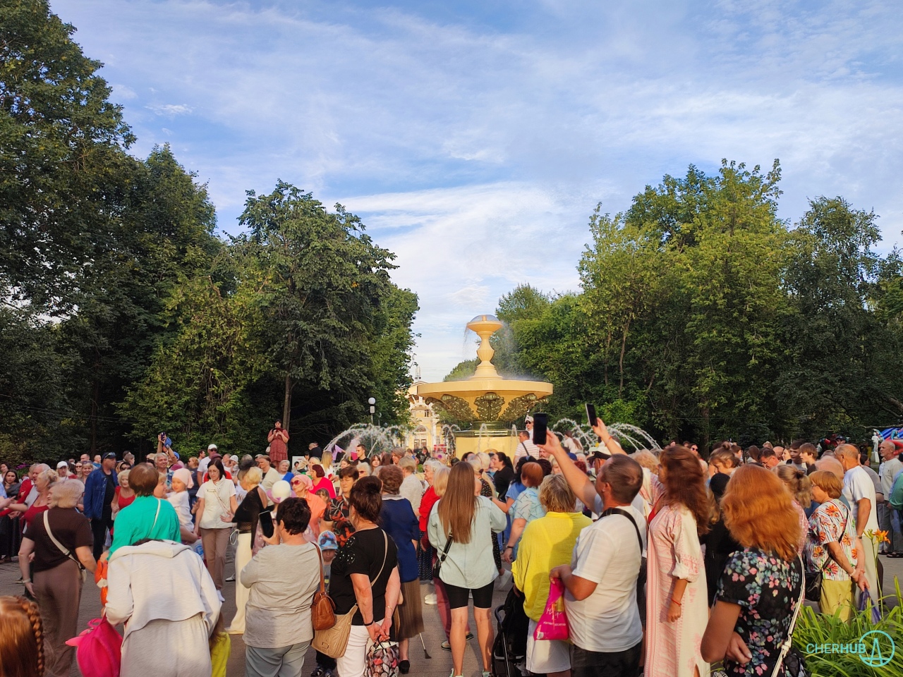 05.08.2026: в Комсомольском парке Череповца состоялось торжественное открытие фонтана после капитального ремонта
