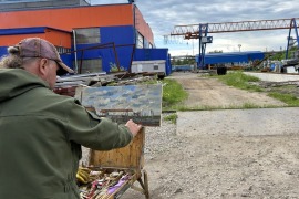 Пленэр VIII всероссийского арт-фестиваля "Время вперёд", город Череповец
