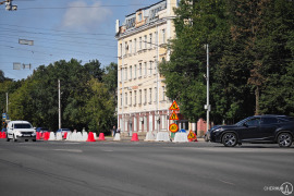 В выходные ограничат движение на перекрёстке Победы и Советского