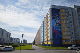 В Череповце открыли мурал в честь Вадима Шипачева